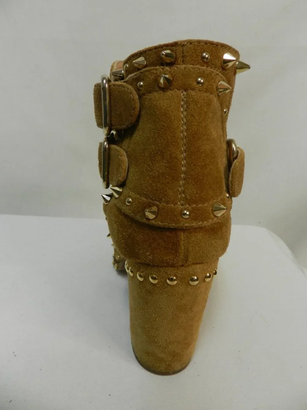 Laurence Dacade Suede Studded cutout pumps boots sandals Italy Size 37.5 US  7.5